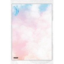 A5 Bloknot Çizgisiz Defter - 50 Yaprak - Memopad - Notepad - Not Defteri - Not Kağıdı - 1135 Çok Renkli