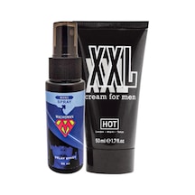 Bonie Machoman 60 Ml Erkeklere Özel Zaman Spreyi + Hotxxl Erkek Özel Kısım Boyutlandırıcı Krem