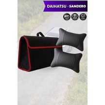 Daihatsu Sandero Uyumlu Siyah Renk Bagaj Çantası Koltuk Yastığı Lüks Model