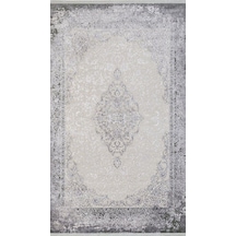 By Özer Halı Krem Renk Gri Bordürlü Klasik Stil Artemis Halı Dream 09707e Salon Halısı Çok Renkli