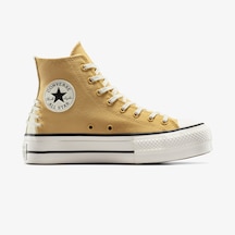 Converse Chuck Taylor All Star Lift Crafted Laces Unisex Beyaz Platform Sneaker A12551c Sarı
