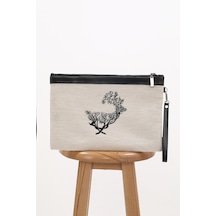 Ju Yaratıcı Tasarım Nakışlı İşlemeli Portföy Ve Clutch Çanta Mm