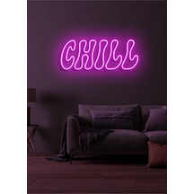 Chıll Yazılı Neon Tabela Pembe