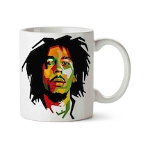 Bob Marley 3 Porselen Kupa Bardak Beyaz
