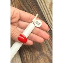 Handmade Krem Rengi İp Fitil Etiketi 100 Adet