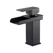 Tongxida Yüksek Akışlı Musluk Sıcak Soğuk Su Siyah Şelale Musluk Siyah