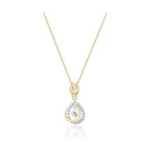 Diamond Line-Gülaylar - Sarı Beyaz Altın 14 Ayar Koleksiyon Kolye N11.25412