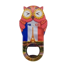 Fransa Temalı Baykuş Magnet Kapak Açacak