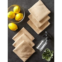Dıı Mikrofiber Çok Amaçlı Temizlik Bezi, Mutfak, Bulaşık Makinesi, Araba, Toz Alma, Kurutma, Bez İçin Mükemmel, 30,5 X 30,5 Cm, 6 Adet, Boz Kahverengi 0