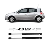 Renault Megane 2 Hb 2002-2008 Uyumlu Sağ + Sol Takım Bagaj Amortisörü 2 Adet 419mm 8200051750 Bagaj Amortisörü