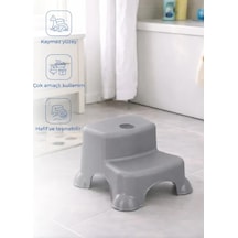 Babyjem Çok Amaçlı Katlı Basamak 516 Yeni Soft Gri