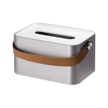 Ganzhoushop Çok İşlevli Mendil Saklama Kutusu Saplı Basit Masaüstü Mendil Düzenleyicigri