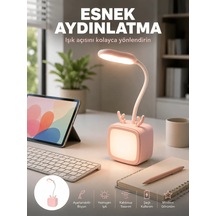 Ers Şarj Edilebilir Led Masa Lambası Kablosuz Taşınabilir Gece Lambası Çok Renkli