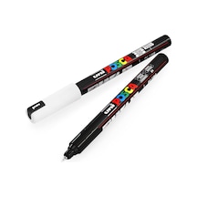 Uni Pc-1mr Art Boya Marker Kalemi - 0,7 Mm - Siyah Beyaz - 2'li Paket