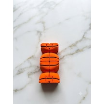 3d Baskı Turuncu Basketbol Topu Tasarımlı Katlanabilir Sonsuz Blok / Stres Giderici El Oyuncağı Fidget Toy