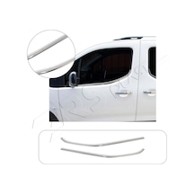 Citroen Berlingo Uyumlu 2019 Ve Üzeri Krom Cam Çıtası 2 Parça Paslanmaz Çelik