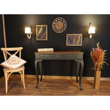 Wooding 100 Cm Çekmeceli Masif Siyah Ceviz Dresuar (548588051) Siyah