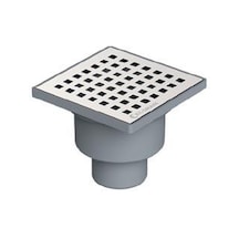 Ec Drain 10X10 Cm Altan 50 Mm Çıkışlı Yer Süzgeci