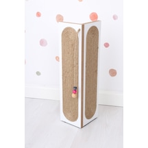 Femusa Kedi Tırmalama Tahtası Köşe Model Boncuk Detaylı