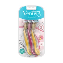 4 Adet Gillette Venus 3 Bıçak Dragonfruit Tıraş Bıçağı 3'lü Poşet