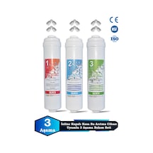 Sumarkt Kapalı Kasa 12 Inç Su Arıtma Cihazı Filtresi Inline 6 Aylık Yeni Sistem Filtre Seti