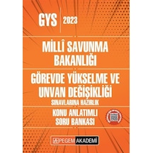 2023 Milli Savunma Bakanlığı Görevde Yükselme ve Unvan Değişikliği Sınavı Konu Anlatımlı Soru Bankası  / Kolektif