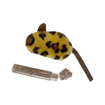 Kedi Oyuncağı Leopar Desenli Peluş Fare 6-10-18 Cm