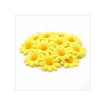 Yapay Papatya Çiçek Kafası 4 Cm X 20 Adet - Sarı Renkli