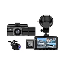 Wearfitpro F6 4k 1080p Monitörlü Gece Görüşlü 3 Kanal Araç İç Dış Kamera