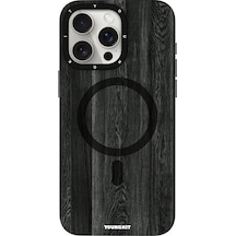 Youngkit İphone 14 Pro Max Uyumlu Kılıf Magsafe Şarj Özellikli Youngkit Ahşap Desenli Wood Forest Serisi