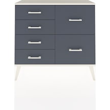 Arges Şifonyer 6 Çekmeceli 88x30x80 Çam-aytaşı/antrasit Aytaşı/antrasit