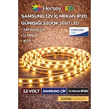 Samsung Şerit Led 12v 2835/60 Ledli Günışığı İç Mekan Ip20 5 Metre/ Paket