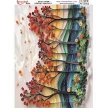 Pirinç Dekopaj Kağıdı 30x42cm Pt-3065 Ağaç