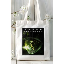 Art Hediye Alien İsolation Oyun Baskılı Omuz Çanta Kişiye Özel Model 2 Çok Renkli