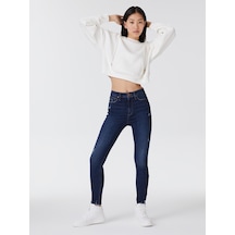 Natalie Skinny Fit Kadın Pantolon Mavi