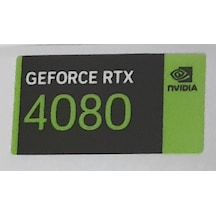 Nvidia Geforce Rtx 4080 Sticker Yatay Etiket D162