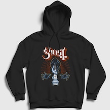 Presmono Unisex Argentina Ghost Kapüşonlu Sweatshirt Siyah