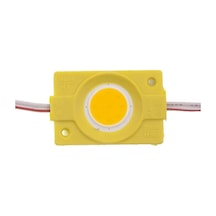 Tekli Su Gerçimez Cob Led Modülü - Sarı 12V 2.4W