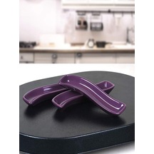 Mor İvory Zeytinlik 18 Cm 3 Adet Çok renkli