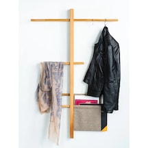 İskandinav Tarzı Duvar Organizeri - Ahşap Askılık