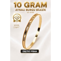 22 Ayar Tse Belgeli 10 Gram Aynalı Burgu Ajda Bilezik Gold İşçiliksiz Bilezik Düğün
