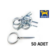 Arslan Mamulleri Metrik 6 ( M6 ) Halkalı Civata 50 Adet