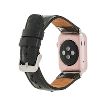 Bouletta Apple Watch Uyumlu Deri Kordon 42-44-45Mm De5 Siyah