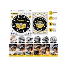 10 Adet Çok Amaçlı Kesme Disk Seramik - Çelik - Pvc - Inox - Alüminyum - Taş 115mmx22.2 Bx40