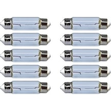 10 Adet 12V 5W Sofit Ampul 39 mm X 10 mm