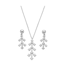 Zirkon Taşlı 925 Ayar Gümüş Set - 67021102 Gümüş