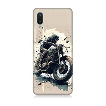 Samsung Galaxy A02 Uyumlu Motorsikletçi Desenli Silikon Kılıf
