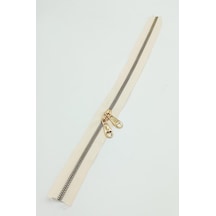 Angel Çanta Aksesuar Çift Başlı Krem Fermuar Light Gold Metal 40 Cm