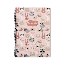 Keskin Color Animal Friends Spiralli Hayvanlar Karton Kapak 80 Yaprak A4 Kareli Defter Ozelalan1 Çok Renkli