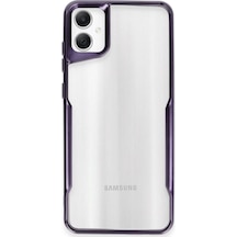 Samsung Galaxy A05 Kılıf Boyi Silikon Kapak - Derin Mor Çok Renkli